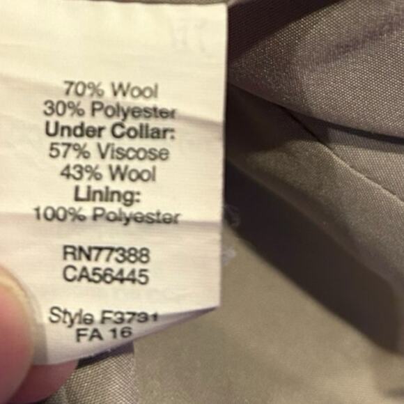 J. CREW Black Wool Blend Blazer 2-button Suit Jacket Work Bossgirl Women's 12 - Picture 6 of 6